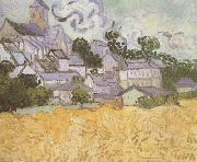 Vincent Van Gogh View of Auvers with Church (nn04) painting